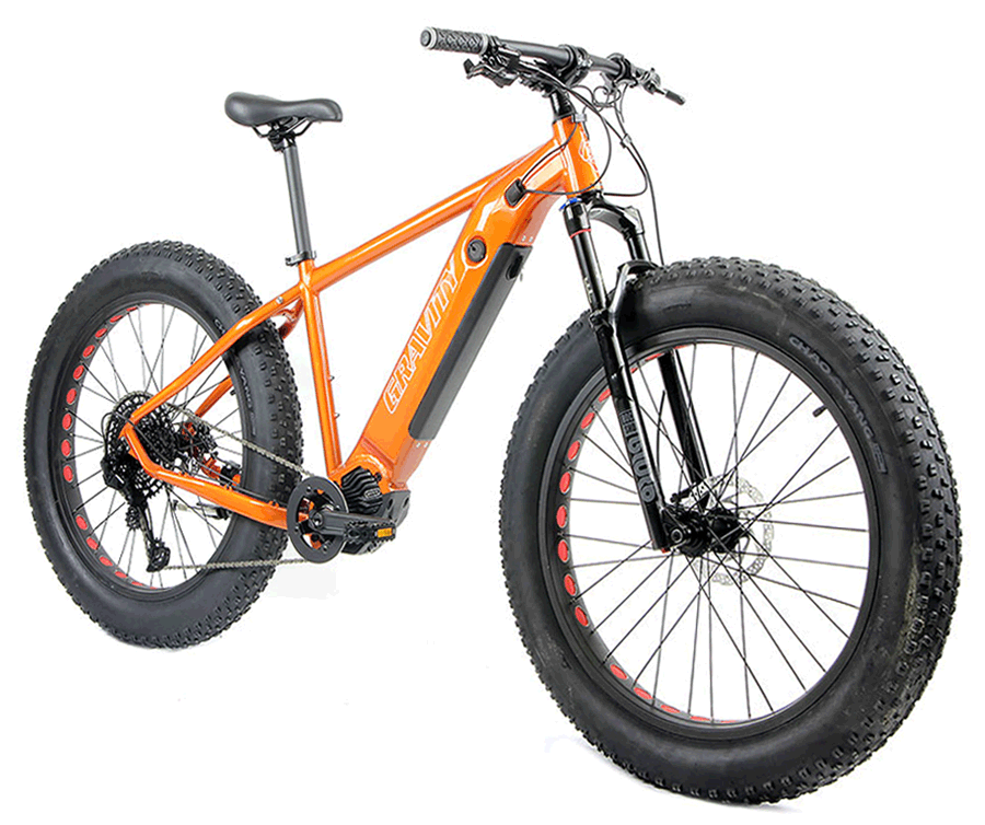 a black fat bike